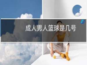 成人男人篮球是几号