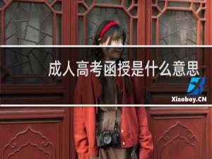 成人高考函授是什么意思