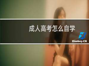 成人高考怎么自学