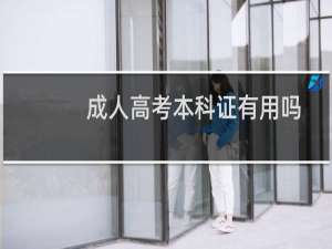 成人高考本科证有用吗