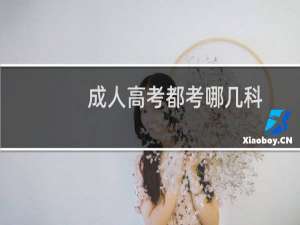成人高考都考哪几科