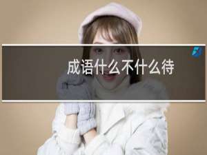 成语什么不什么待