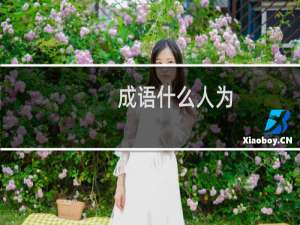 成语什么人为