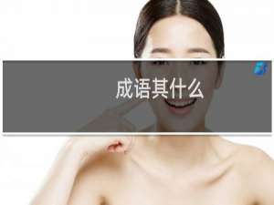 成语其什么