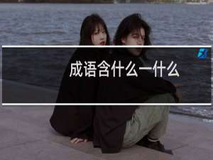 成语含什么一什么