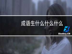 成语生什么什么什么