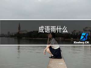 成语雨什么