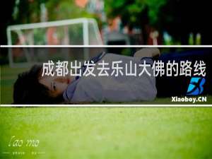 成都出发去乐山大佛的路线