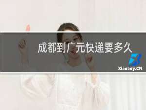 成都到广元快递要多久