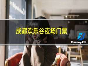 成都欢乐谷夜场门票