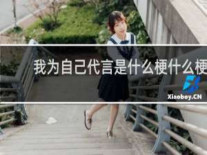 我为自己代言是什么梗什么梗