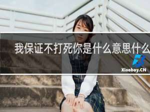 我保证不打死你是什么意思什么梗