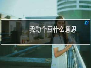 我勒个豆什么意思？什么梗