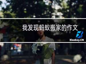 我发现蚂蚁搬家的作文
