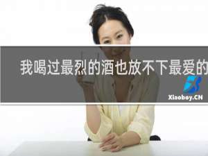 我喝过最烈的酒也放不下最爱的人