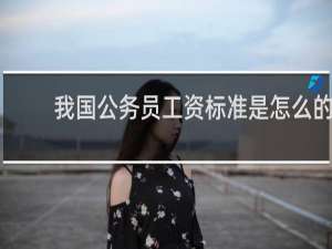 我国公务员工资标准是怎么的