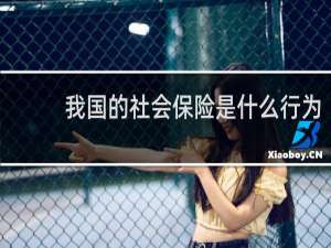 我国的社会保险是什么行为