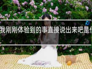 我就将我刚刚体验到的事直接说出来吧是什么梗什么梗