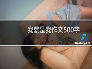 我就是我作文500字