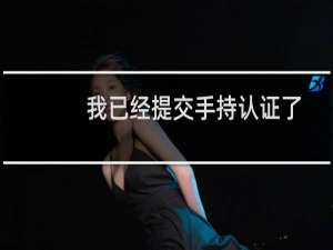 我已经提交手持认证了，麻烦现在通过以下