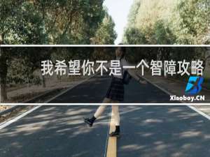 我希望你不是一个智障攻略