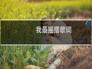 我最摇摆歌词