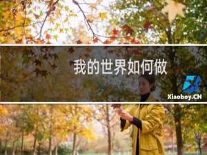 我的世界如何做