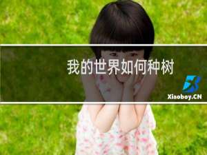 我的世界如何种树