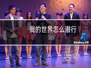 我的世界怎么潜行