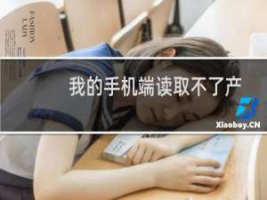 我的手机端读取不了产品-云建站/云站群/小程序