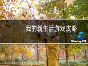 我的新生活游戏攻略