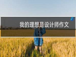 我的理想是设计师作文