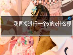 我直接进行一个x的x什么梗