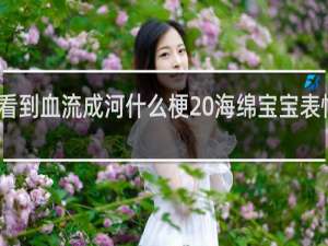 我要看到血流成河什么梗 海绵宝宝表情包什么梗