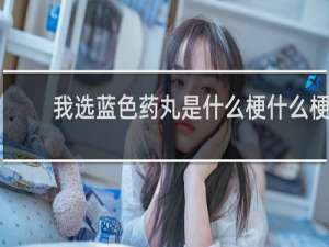我选蓝色药丸是什么梗什么梗