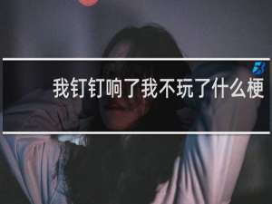 我钉钉响了我不玩了什么梗
