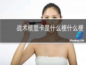 战术核显卡是什么梗什么梗