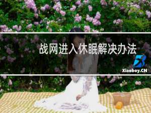 战网进入休眠解决办法