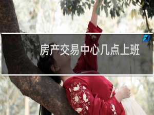 房产交易中心几点上班