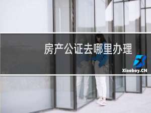 房产公证去哪里办理