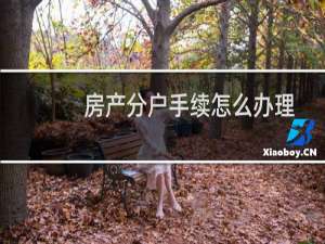 房产分户手续怎么办理