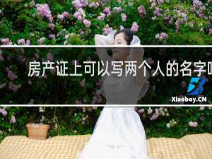 房产证上可以写两个人的名字吗