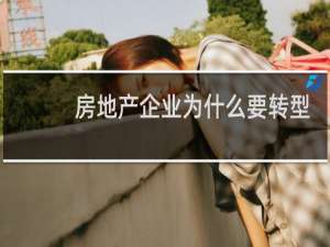 房地产企业为什么要转型