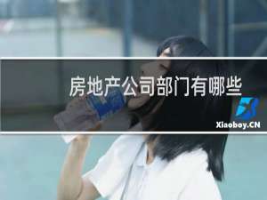 房地产公司部门有哪些
