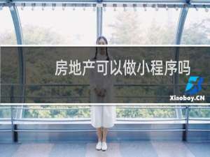 房地产可以做小程序吗