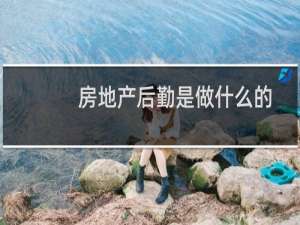 房地产后勤是做什么的