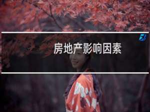 房地产影响因素