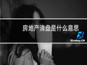 房地产清盘是什么意思