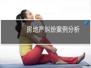 房地产纠纷案例分析