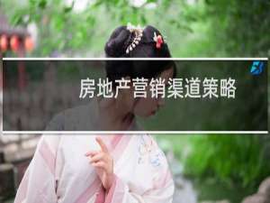 房地产营销渠道策略
